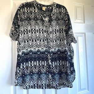 Faded Glory short sleeve blouse